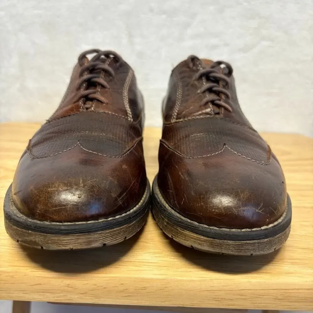 BED STU Brown Leather Wingtip Oxford Shoes Men’s 9